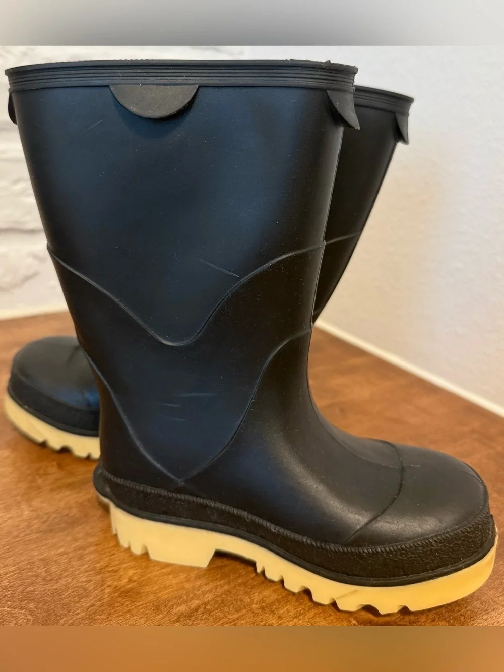 Weather Step by Tiniboy Black Toddler Size 8 Rain Boots